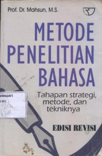 Image of Pend B.Indonesia. Metode Penelitian Bahasa