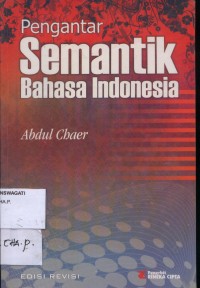 Image of Pend. Bahasa Indonesia.Pengantar Semantik Bahasa Indonesia