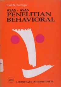 Image of Pendidikan Umum.Asas asas penelitian Behavioral