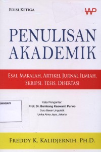 Image of Pend Bahasa dan Sastra Indonesia : Penulisan Akademik
