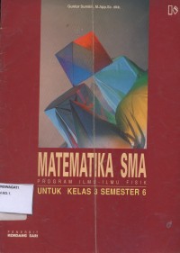 Image of Pend. Matematika. Matematika Untuk SMA Program ilmu ilmu fisik