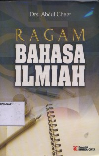 Image of Pend.Bahasa dan Sastra Indonesia. Ragam Bahasa Ilmiah