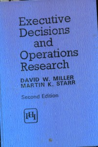 Image of Pend.Bahasa Inggris. Executive Decisions and operations research