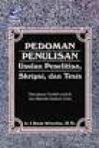 Image of Pend.Umum. Pedoman Penulisan Usulan Penelitian,skripsi,dan tesis